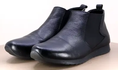 Moreschi Men's Chelsea Boots Size EU 43 US 10 Leather Black • $78.40