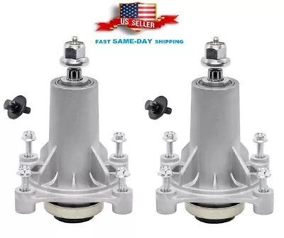 $69.99 • Buy 2 Spindle Assembly 46  For Poulan PB23H46YT PP19H46 PP20VA46 PP20VA46 46  Deck