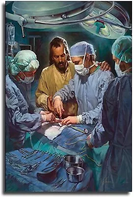 Jesus Chief Of The Medical Staff Poster Decorative Painting Canvas Wall Art • $18.91