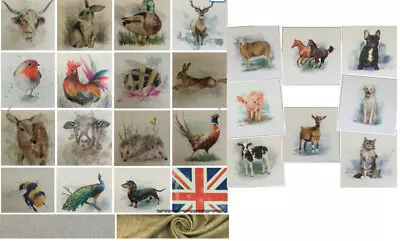 £2.60 • Buy Chatham Glyn Animal, Cushion/Bag Panels.Linen Look Cotton Rich Fabric.24 Designs