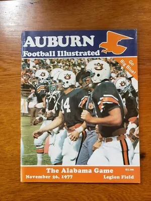 Auburn Vs Alabama Football Game Program November 26 1977 • $18