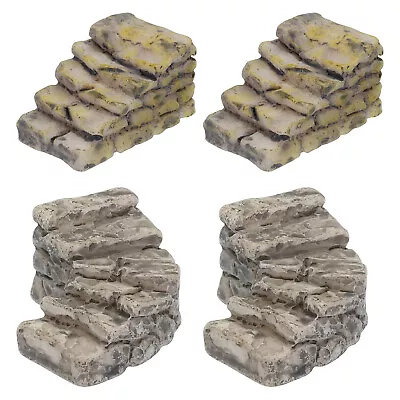 Miniature Stone Stairs Resin Steps Micro Bonsai Dollhouse 4Pcs • $8.21