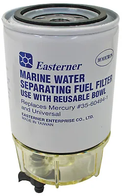  Marine Water Separating Fuel Filter & Reusable Clear Bowl Suits Racor & Mercury • $39.73