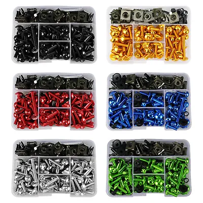 Complete Fairing Bolts Kit Screws For Motorcycle Racing Aluminium M5 M6 155PCS • $20.49