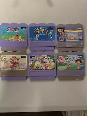 Lot Of 6 VTech V.Smile Learning System Games Toy Story 2 Dora Scooby Doo • $19.99