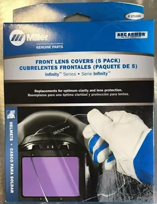 Miller 271320 Welding Helmet Replacement Outside Safety Lens Plate Package Of 5 • $18.75