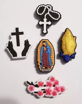 Virgen De Guadalupe 5pc Shoe Charm Set! Croc Compatible! For Shoes Bracelet • $7.99