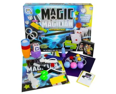 Kids Mega Magic Box 150+ Tricks First Magician Illusion Show Toy Set Play Fun • £12.95