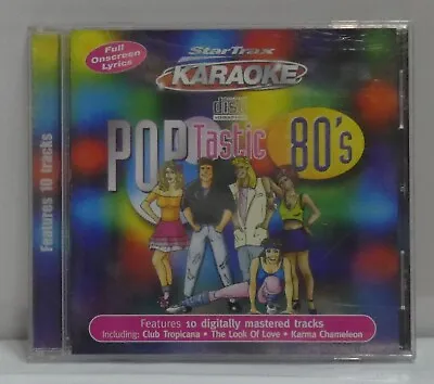 STAR TRAX KARAOKE. CD.ALBUM. POP TASTIC 80s. (M0056). • £3.25