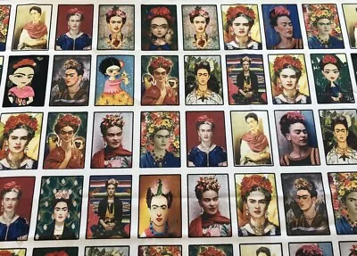 Mexican Artist Frida Inspired 4ft By 4ft Fabric Tablecloth Beautiful Images • $13.99