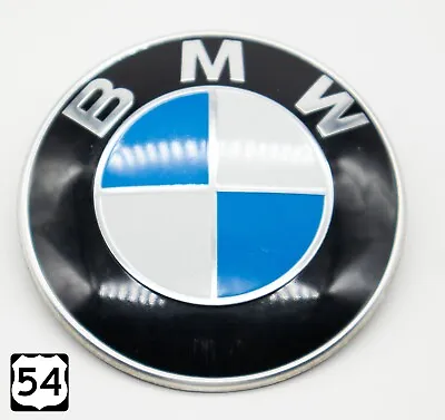 BMW E70 E83 E46 E36 E39 E90 E34 E30 X3 X5 Front 82mm Hood Emblem OEM 8132375 • $23.99