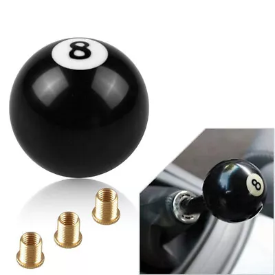 Shift Knob Manual Gear Shift Lever Round Ball #8 Ball Unviersal With Adapters • $10.88