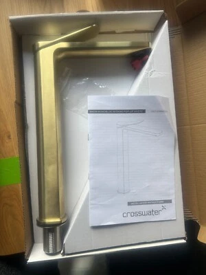 Crosswater Glide II Tall Basin Mixer Tap - Brushed Brass - GD112DNF • £174.99