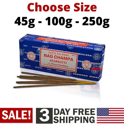 Nag Champa Agarbatti Incense Sticks 250 Gram Satya Sai Baba Original Bulk Box • $14.99