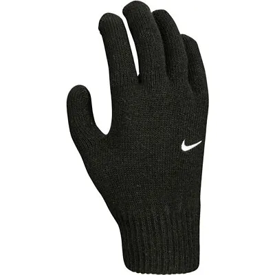 Nike Men's Swoosh 2.0 Knit Cold Weather Gloves S/M & L/XL - Black • £15