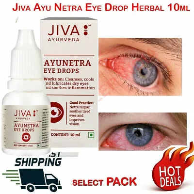 Ayu Netra Eye Drop Herbal For Eye Allergy Red Eyes Itching 10ml FSHIP • $39.45