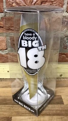 £8.49 • Buy 18th Birthday 2.5 Pint Bloody Big Beer Glass Gift Boxed Novelty Manshed Bloke