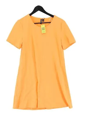 Pieces Women's Midi Dress L Orange Polyester With Elastane T-Shirt Dress • £7.50