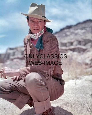 $13.99 • Buy 1953 Candid John Wayne Cigarette Break While Filming Western  Hondo  8x10 Photo