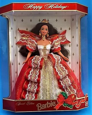 Happy Holidays Barbie 1997 10th Anniversary Special Edition Doll NRFB • $44.88