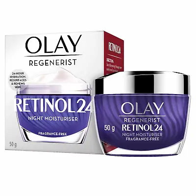 $33.26 • Buy OLAY Regenerist Retinol 24 Night Face Cream Moisturiser 50ML *Original & Sealed*
