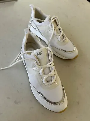 Michael Kors Allie Sneakers White Size 8 For Women - With Laces • $30