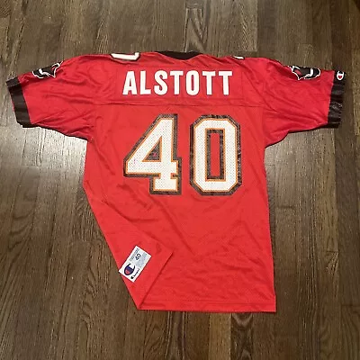 Tampa Bay Buccaneers Mike Alstott Champion NFL Jersey Mens Size 40 Red Bucs • $47.99