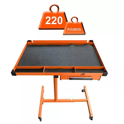 AAIN Heavy Duty Adjustable Work Table With Drawer220 Lbs Capacity Rolling Tool • $121.49