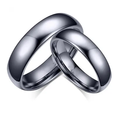 Tungsten Men's / Women's Classical Polish Wedding Band Ring Never Tarnish R110 • $18.99