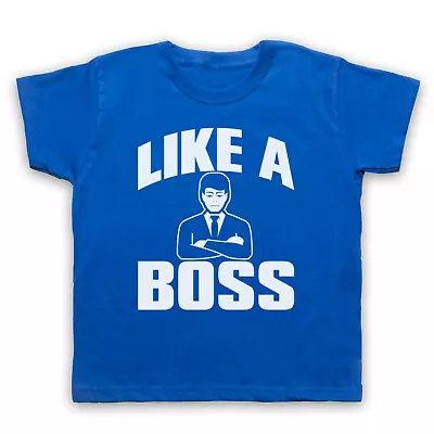 Like A Boss Funny Slogan Cool Joke Kids Childs T-shirt • £15.99