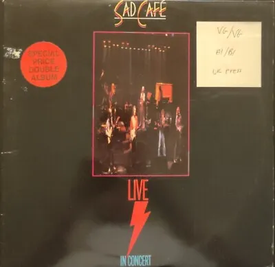 Sad Cafe Live In Concert Vinyl Record VG/VG SADLP5 1981 1st Press • £12