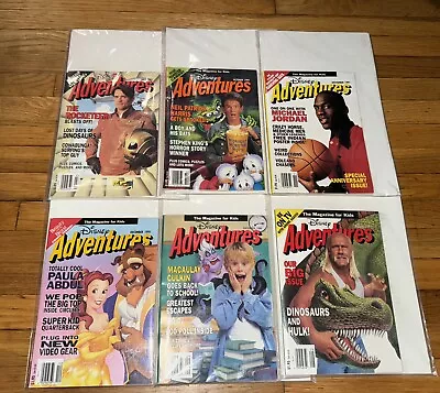 Disney Adventures Magazine Vintage 1991 Lot Of (6) Jordan + Hulk Hogan Excellent • $100