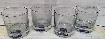 Mikasa Cheers Collection Set Of 4 Double Old Fashioned Clear Whiskey Glasses NWT • $75