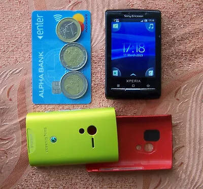 $75 • Buy Sony Ericsson XPERIA X10 Mini E10i Credit Card Size Android Phone -ΝΟ Smallest