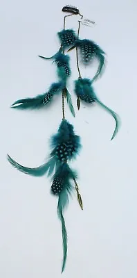 New Hippie Genuine Feather Hair Extension Hair Clip By Free People #H0005BL • $5.99