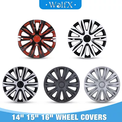 14  15  16  Set Of 4Pcs Wheel Covers Snap On Full Hub Caps For Tire & Steel Rim • $41.99