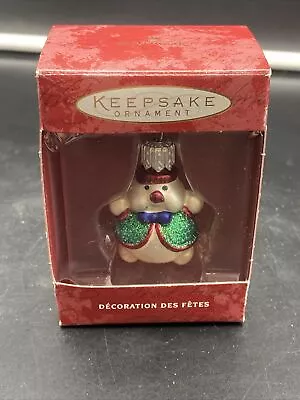 Hallmark Keepsake Ornament 2000 LI'L Roly-Poly Snowman Hand-Blown Glass A19 • $4.99