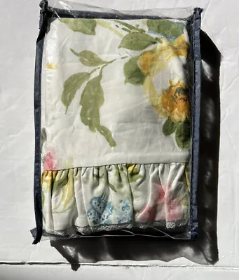 $59 • Buy NWOT Ralph Lauren Home Lake Floral Euro Ruffled Pillow Sham 100% Cotton