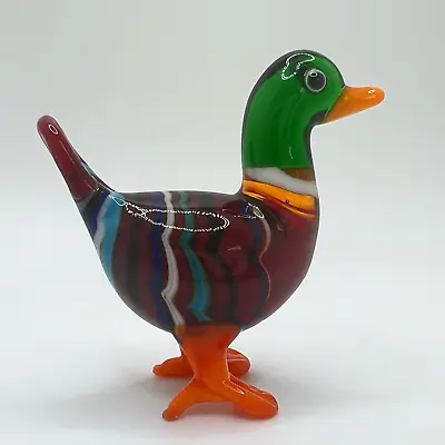 New Collection! Murano Glass Handcrafted Unique Custom Designed Duck Figurine • $39.90