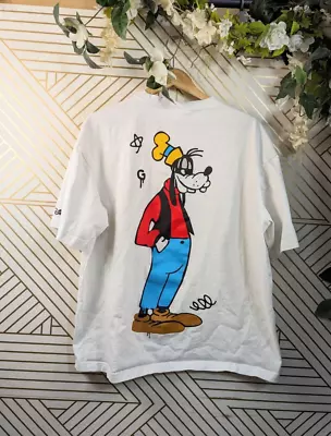 ©DISNEY H&M Women's Oversized Goofy T-Shirt Top LIMITED Trevor Andrew Collab • $24.99