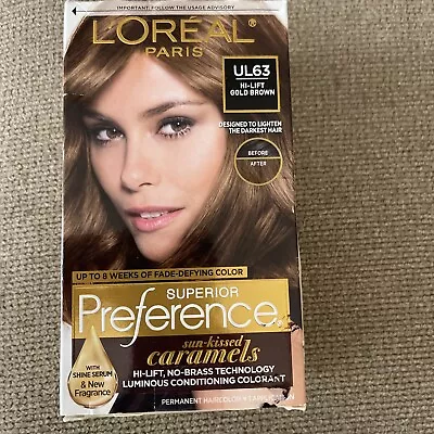 L'Oreal Paris Superior Preference  Hair Color Dye #UL63 HI-LIFT GOLD BROWN • $11.97