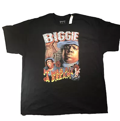 Brooklyn Mint Biggie Notorious B.I.G. T Shirt It Was All A Dream Size 2XL Black • $1595