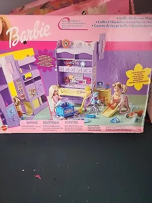 Vintage New Barbie Doll Sister Kelly Bedroom Playset Set 2001 By Mattel 88703 H • $39.99