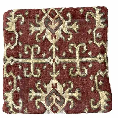 VTG Pottery Barn Kilim Wool/Cotton Aztec  Tribal 18” Square Pillow Cover • $24