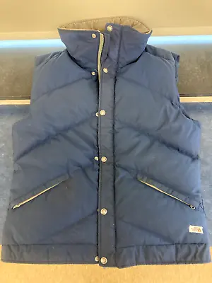 Vintage The North Face Down / Puffer Vest Large Blue Made In USA • $34.99