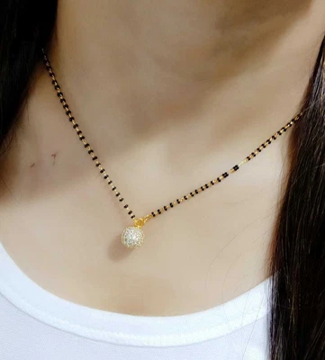 $29.44 • Buy Indian Tradition Mangalsutra Earrings Beaded Chain Ethnic Jewelry Women Lady