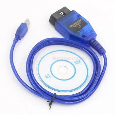 OBD2 II OBD USB Cable KKL VAG-COM 409.1 Diagnostic Scanner For Audi Seat VCDS • $8.58