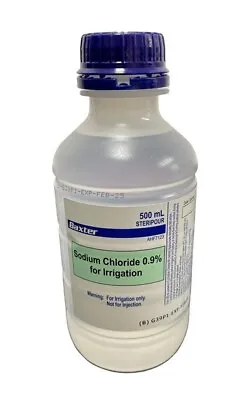 Baxter Sodium Chloride 0.9% Irrigation Solution Steripour 500ml • $26