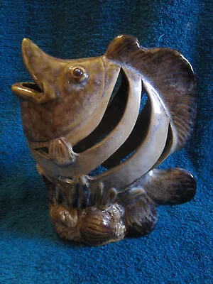 Unusual Fish Candle Tea Light  Holder. Base Has 0760 On It.  180mm Tall • £8