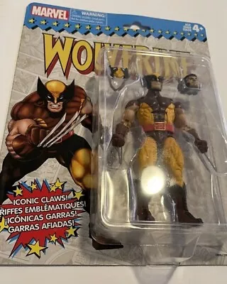 Marvel Legends Retro BROWN WOLVERINE 6-inch Action Figure By Hasbro Opened Once  • $60